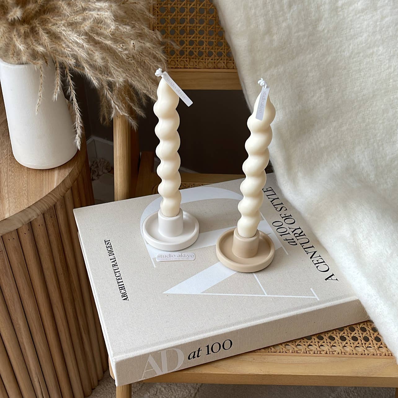 Round Taper Candle Holder | Minimalist Candlestick Holder