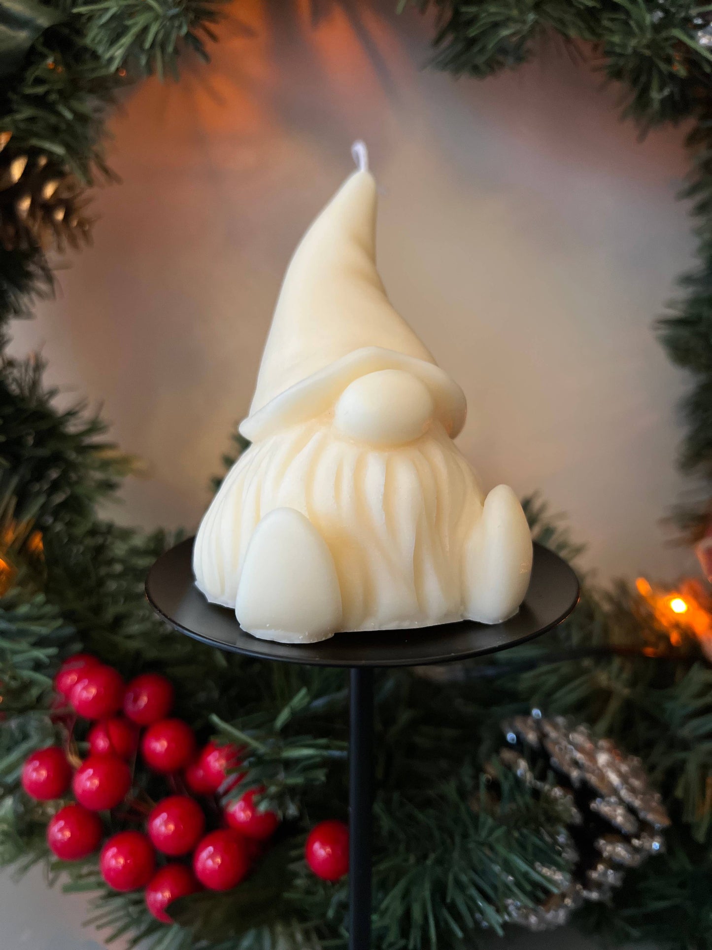 Cute Gnome Christmas Candle