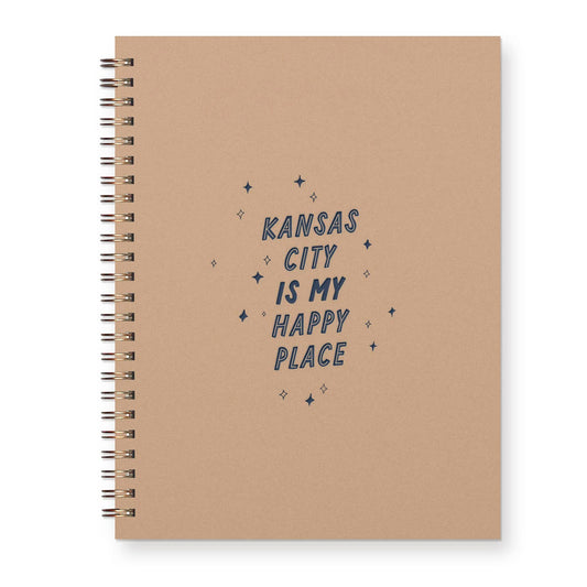 Custom City Happy Place Journal: Lined Notebook