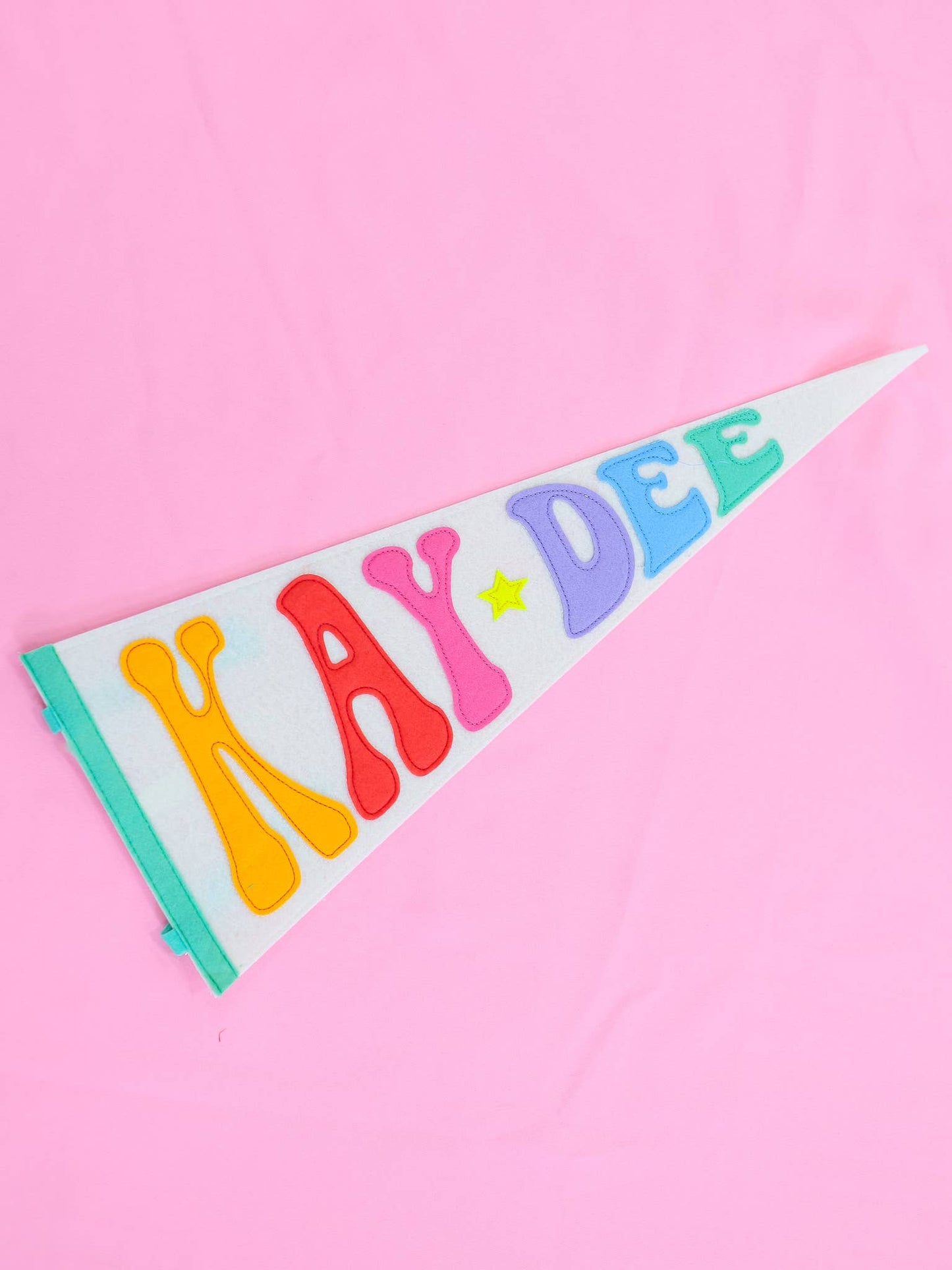 Sorority Rainbow Pennant Flag