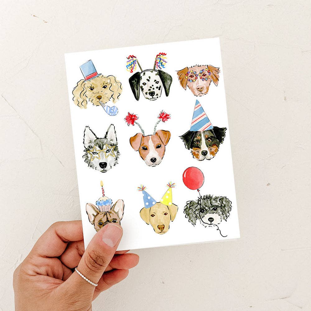 Birthday Dogs Greeting Card