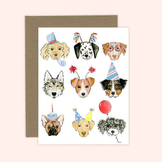 Birthday Dogs Greeting Card