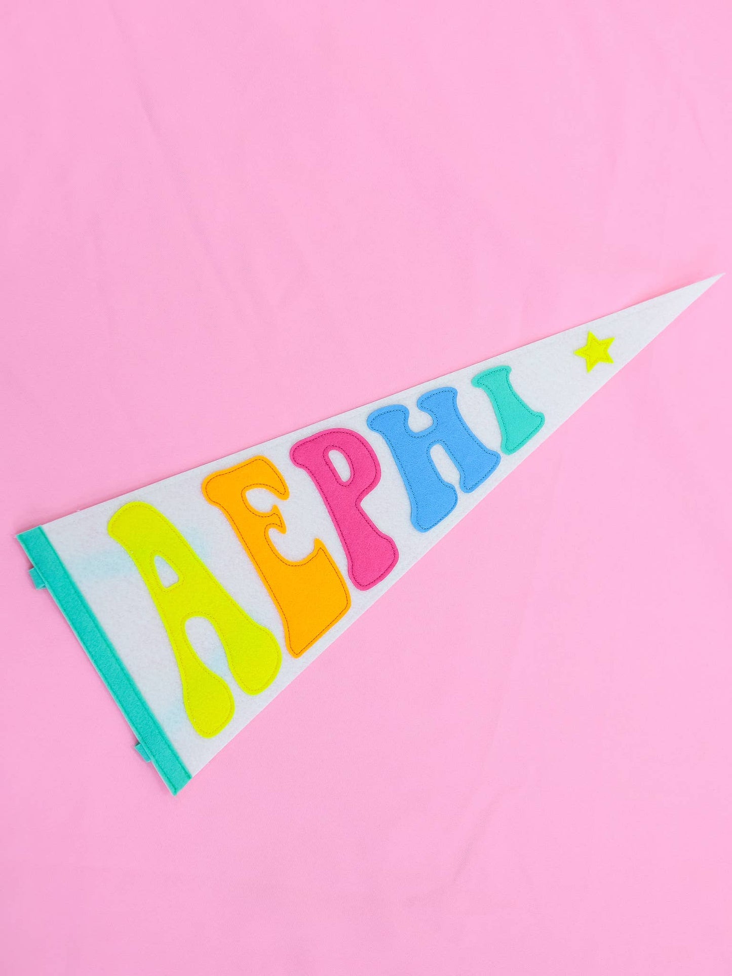 Sorority Rainbow Pennant Flag