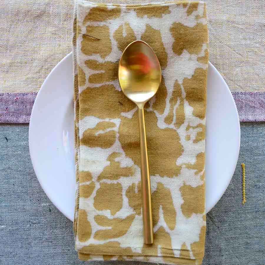 Yan Yellow Gold Napkin (Set of 4)