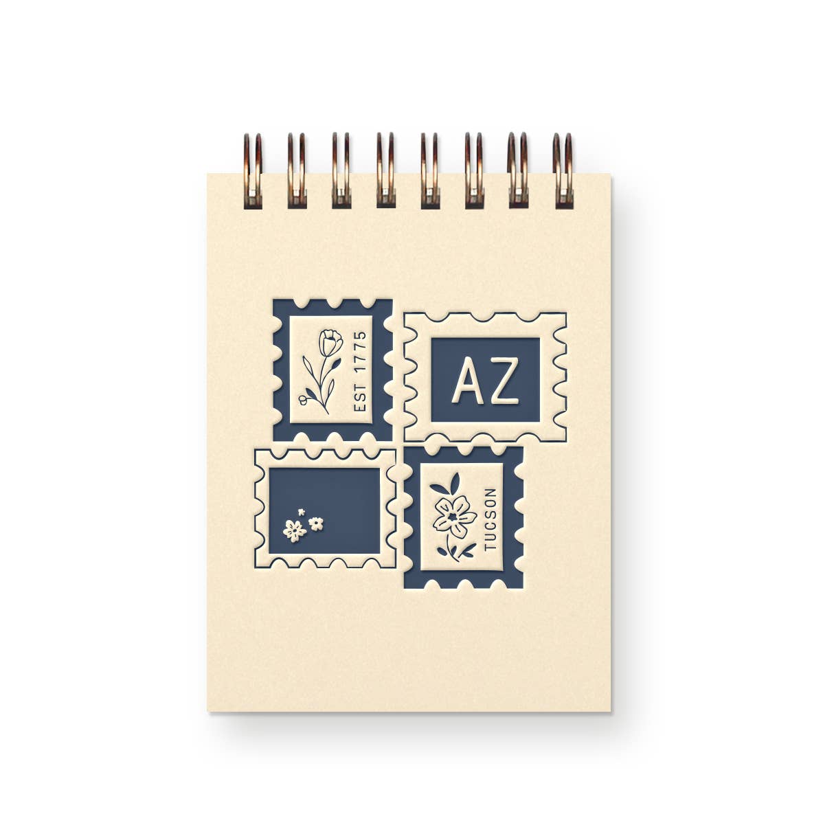 Custom City Stamp Mini Jotter Notebook