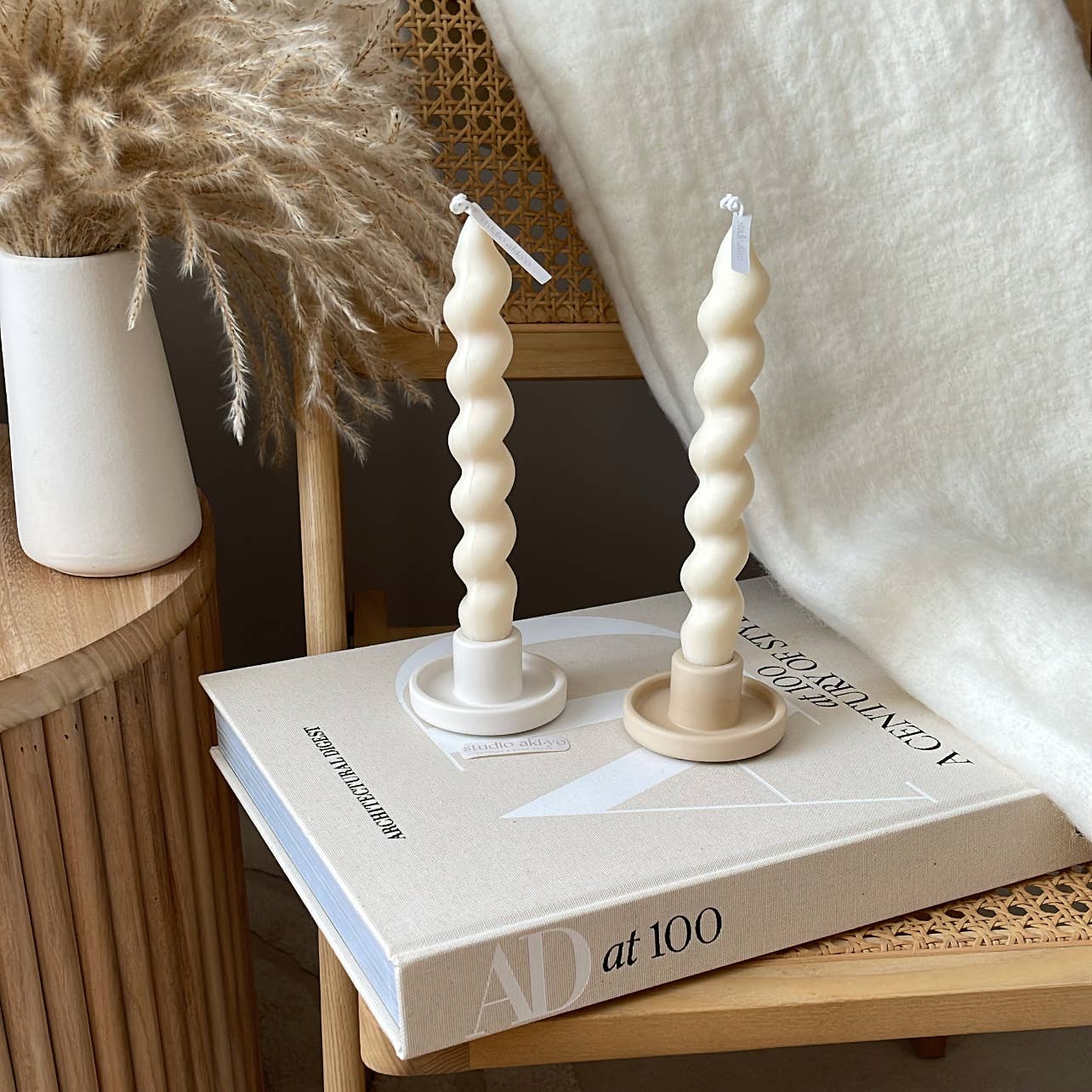 Round Taper Candle Holder | Minimalist Candlestick Holder