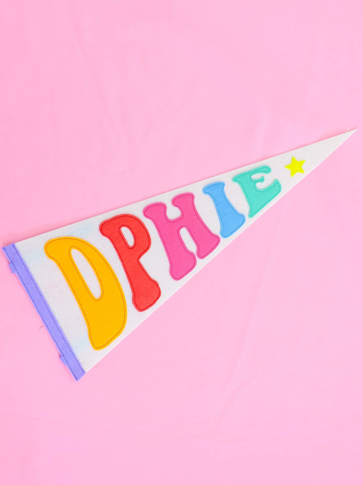 Sorority Rainbow Pennant Flag