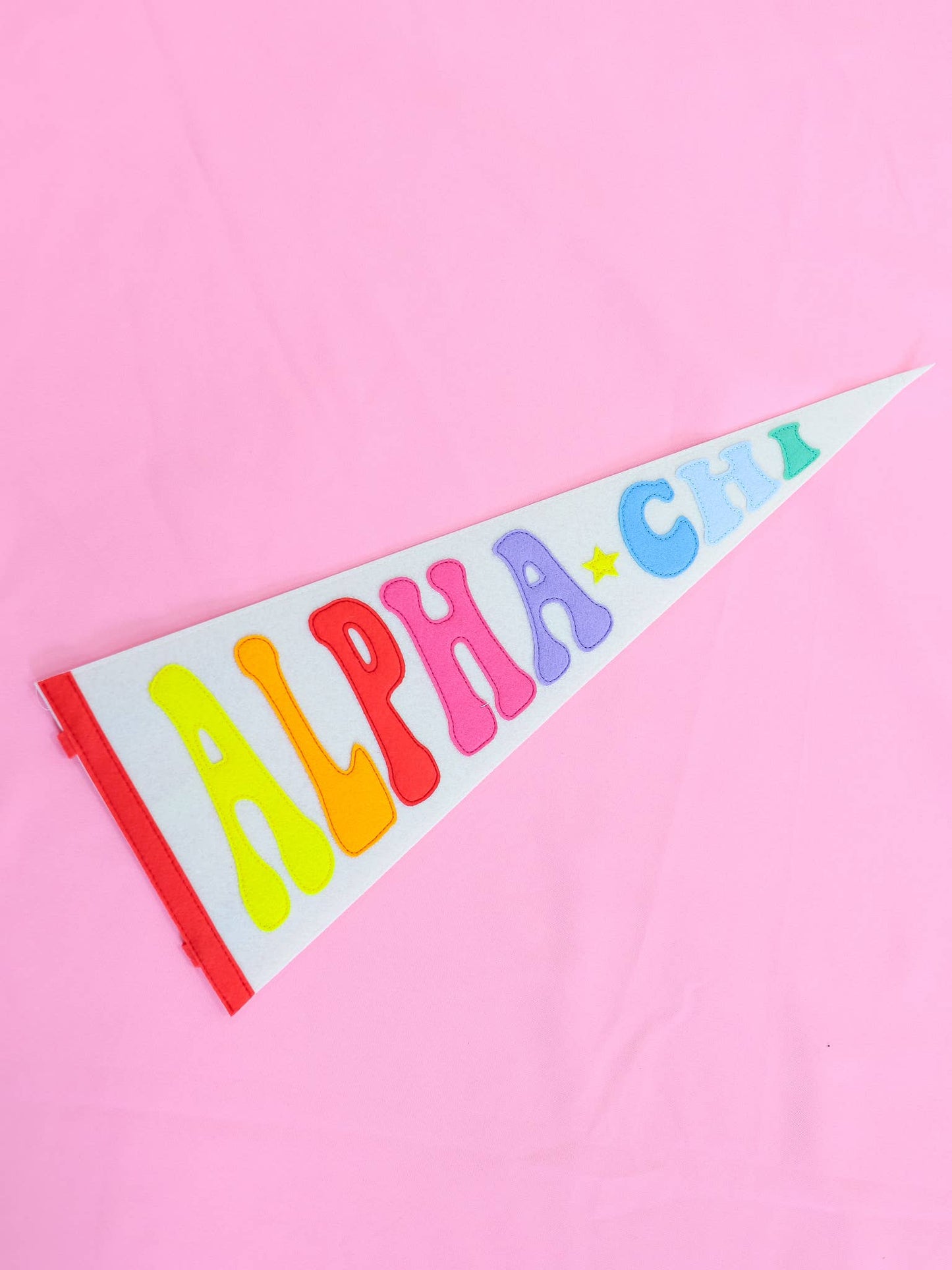 Sorority Rainbow Pennant Flag