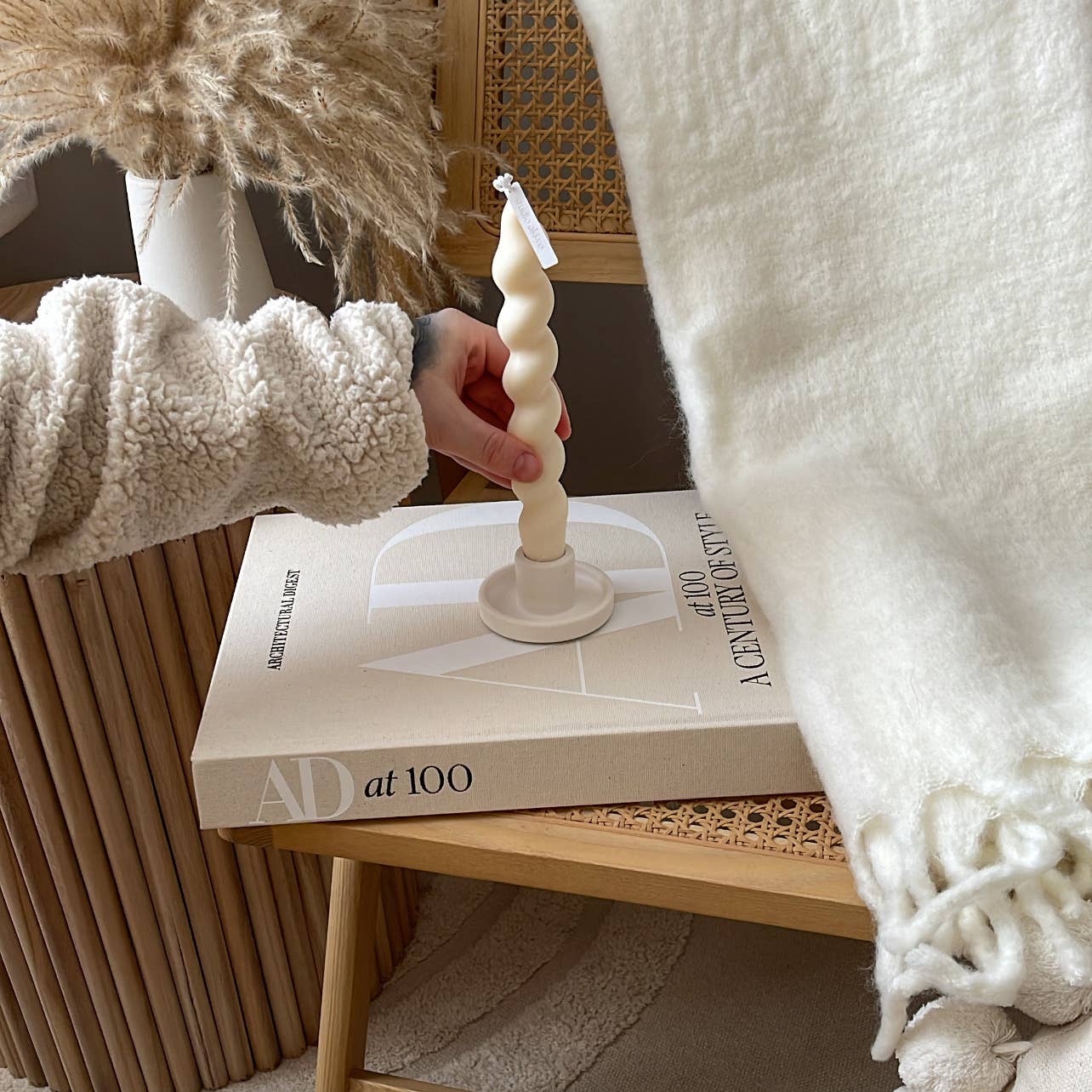 Round Taper Candle Holder | Minimalist Candlestick Holder