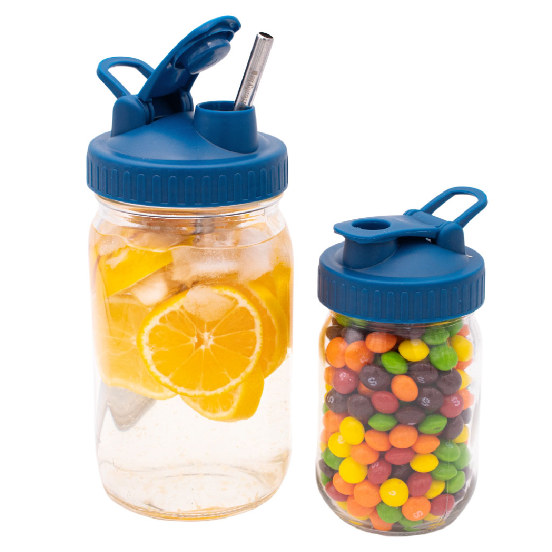 Pour & Store Lid with Carry Loop for Mason Jars