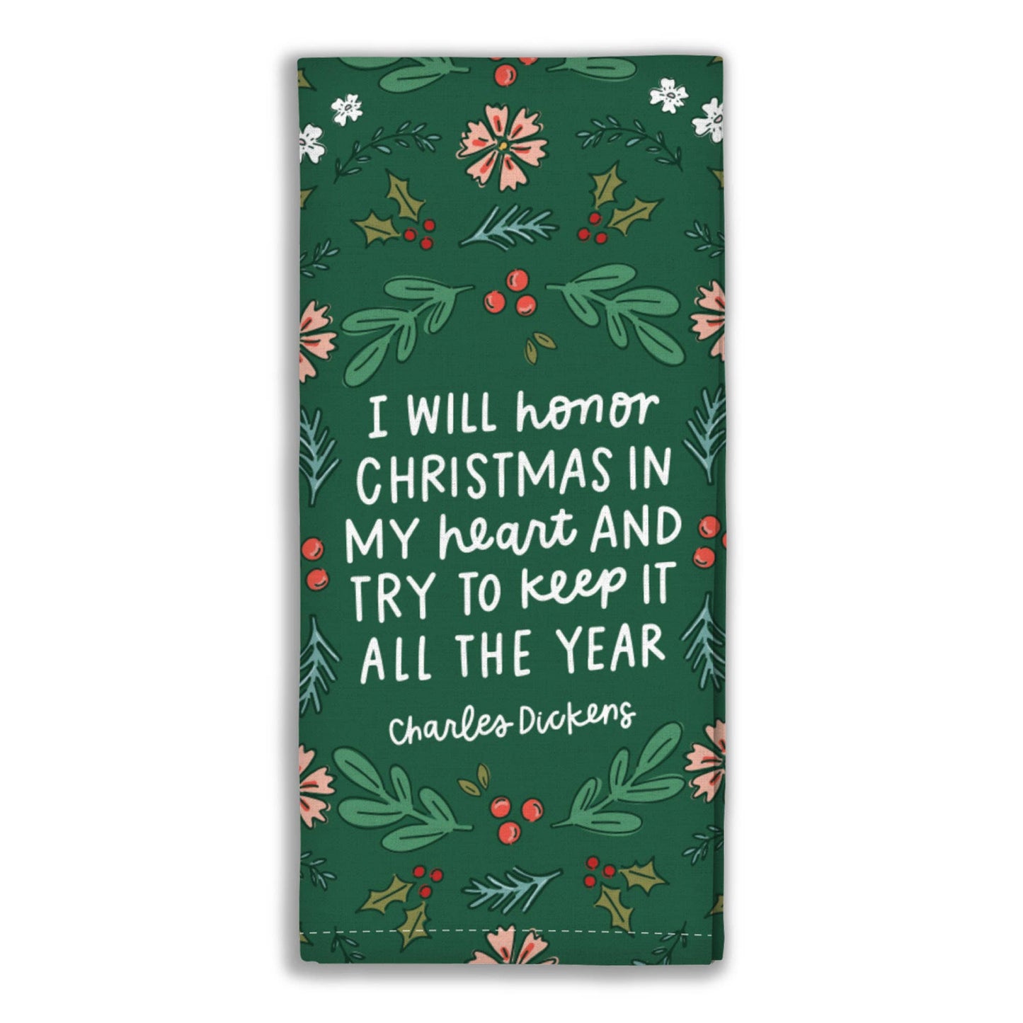 Christmas In My Heart Tea Towel