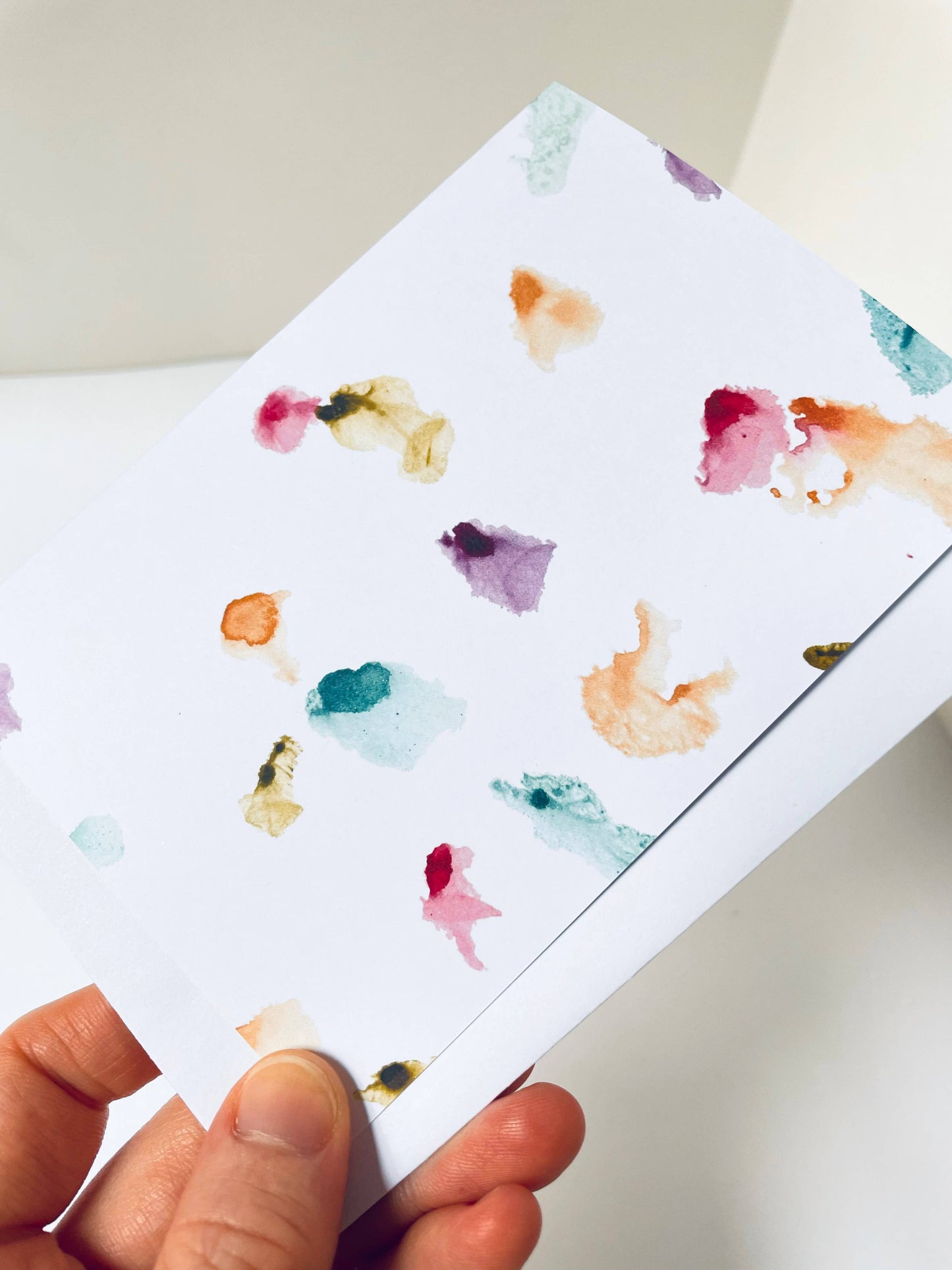 Confetti Watercolor Boxed Card Set, 100% Recycled Paper, Fun