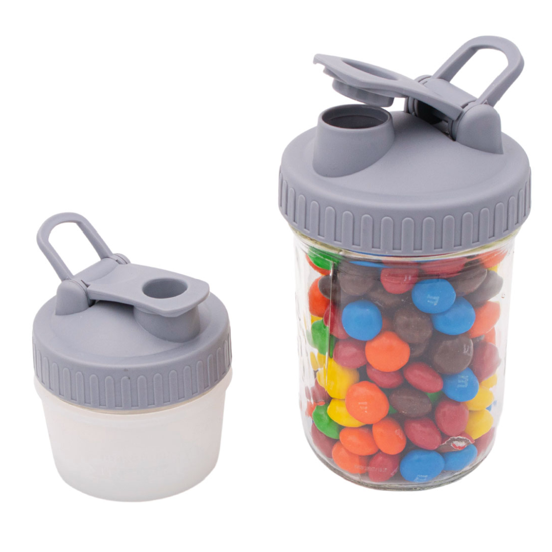 Pour & Store Lid with Carry Loop for Mason Jars