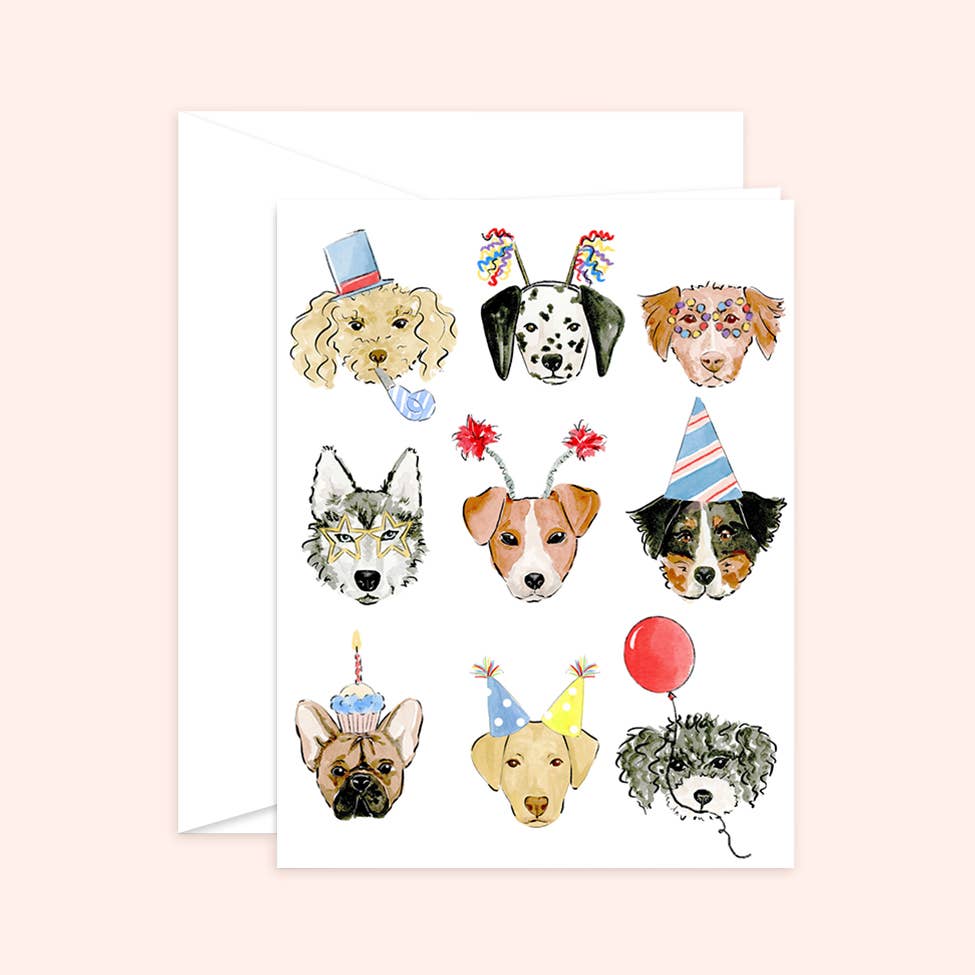 Birthday Dogs Greeting Card