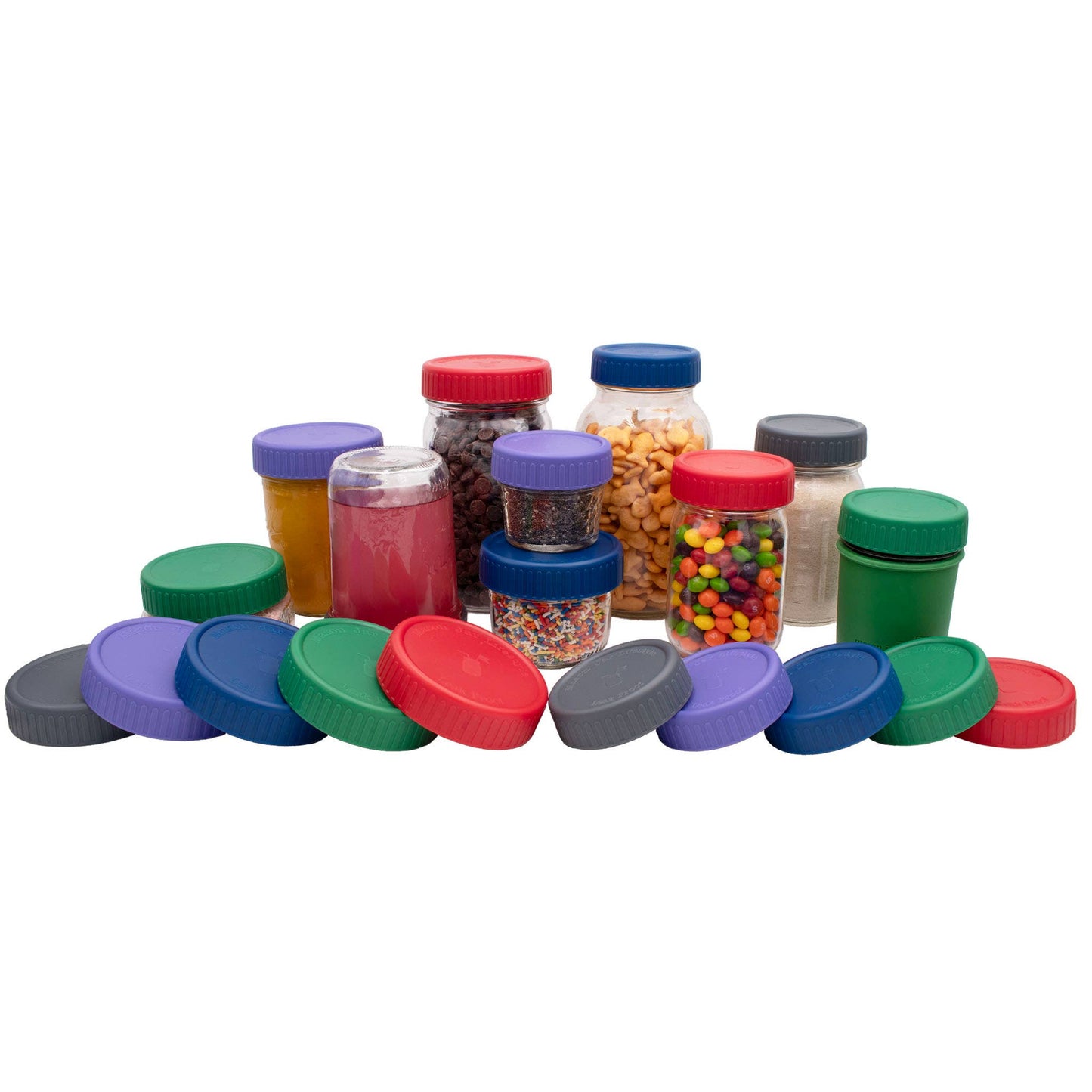 MJL Leak Proof Plastic Storage Lids for Mason Jars