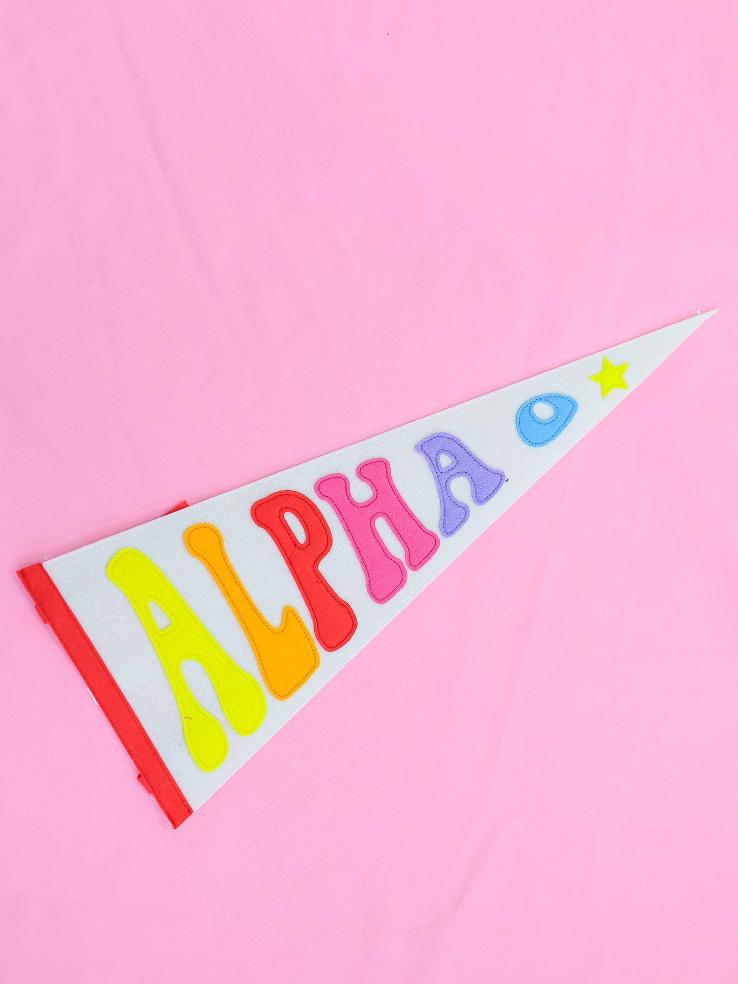 Sorority Rainbow Pennant Flag