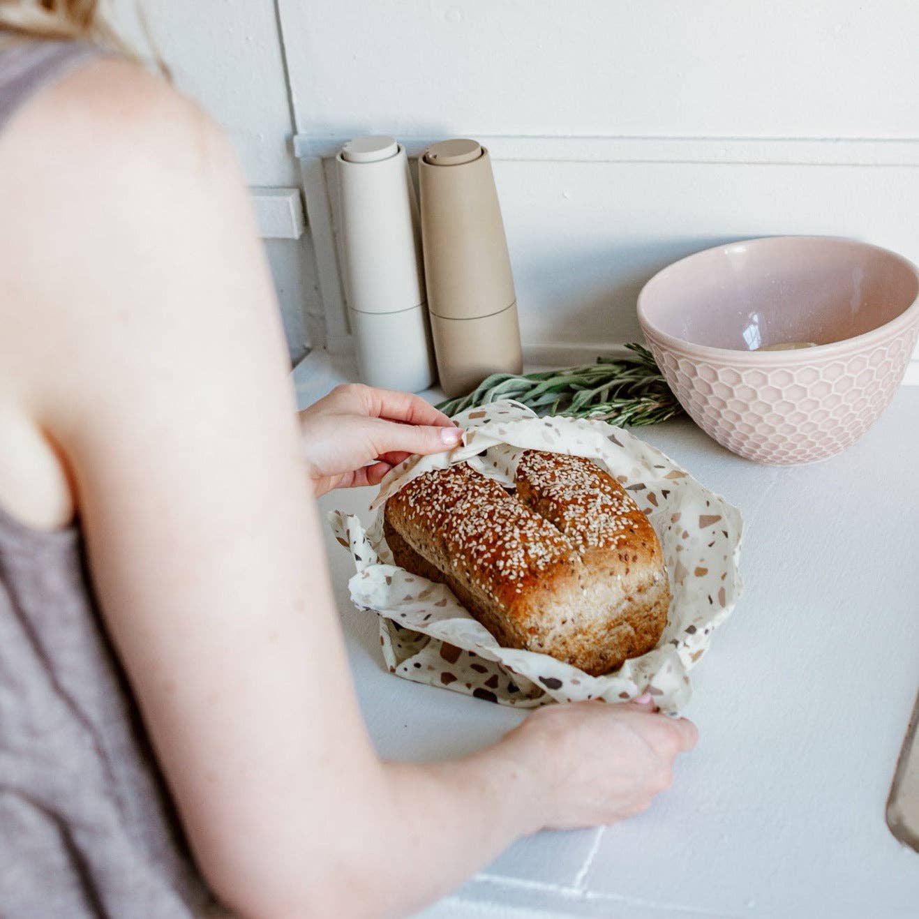 Beeswax Food Wraps: Terrazzo Extra Large