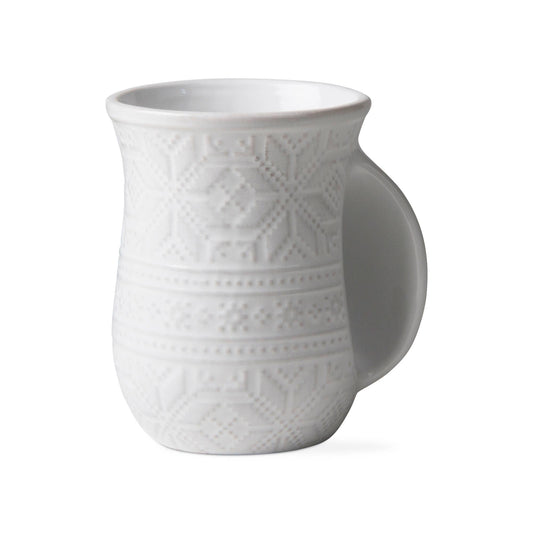 Sweater Hand Warmer Mug - White