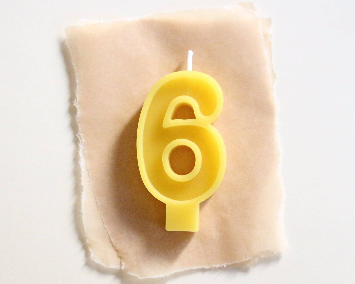 Beeswax Number Candles