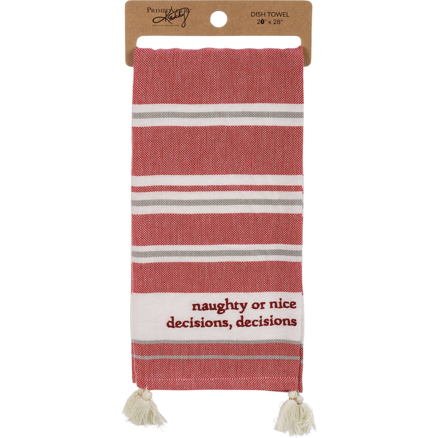 Naughty Or Nice Decisions Kitchen Towel