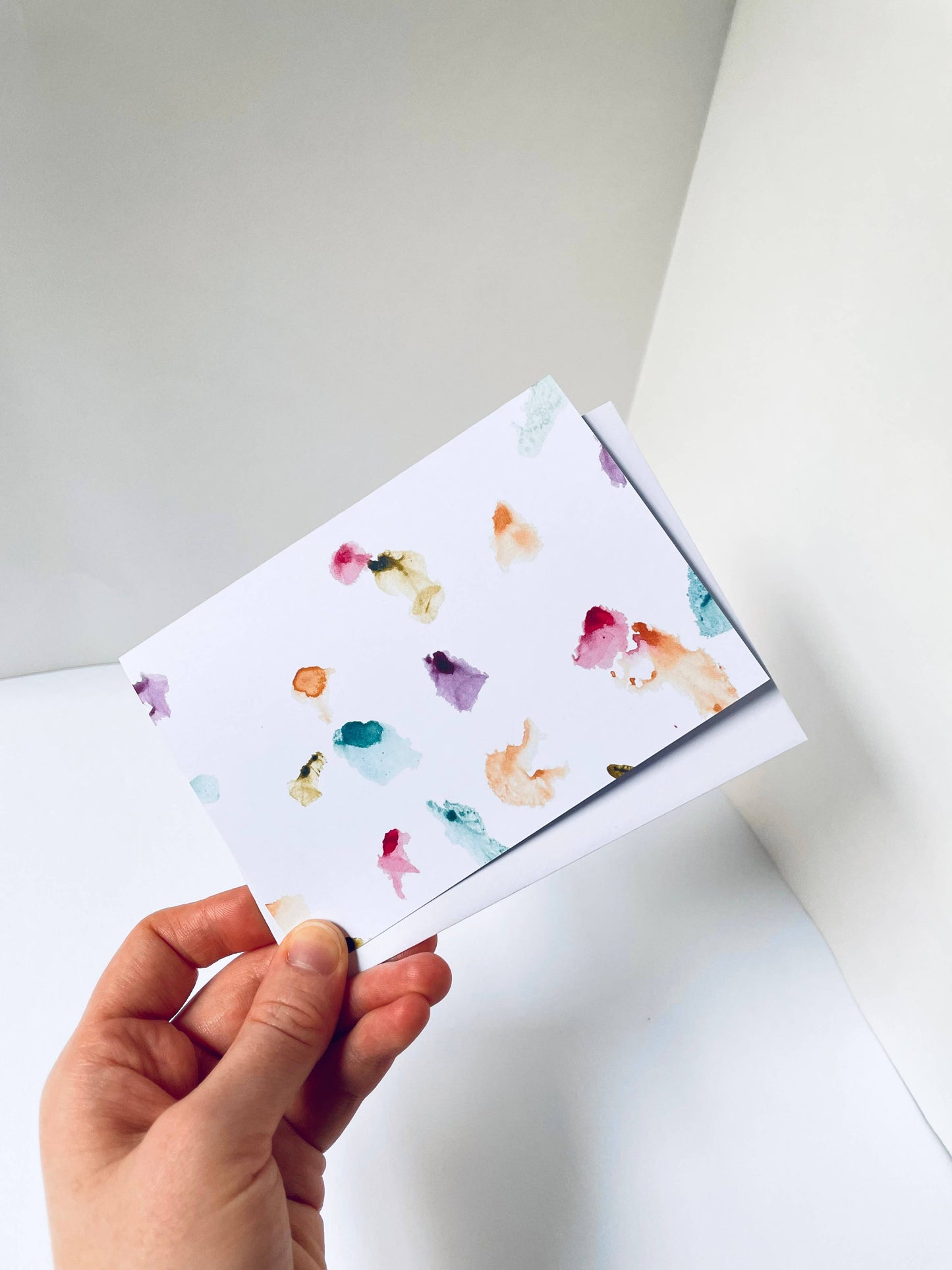 Confetti Watercolor Boxed Card Set, 100% Recycled Paper, Fun