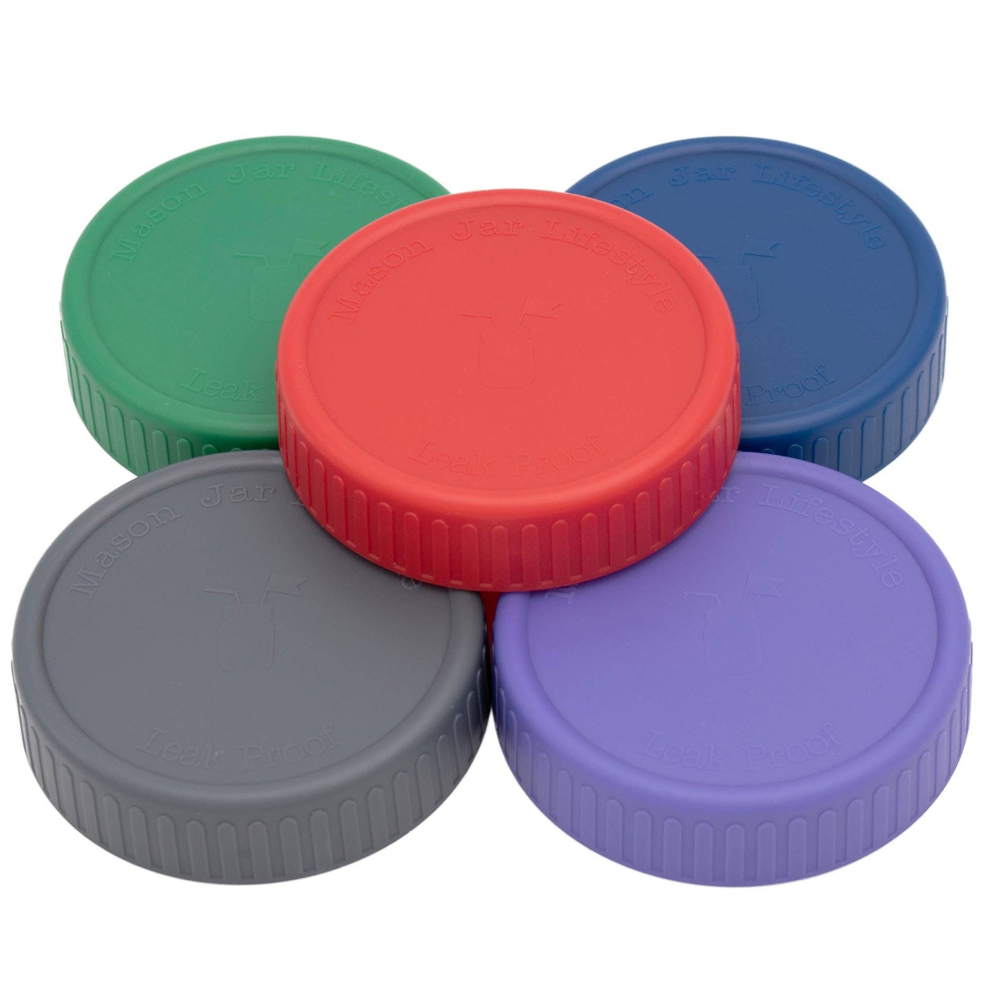 MJL Leak Proof Plastic Storage Lids for Mason Jars