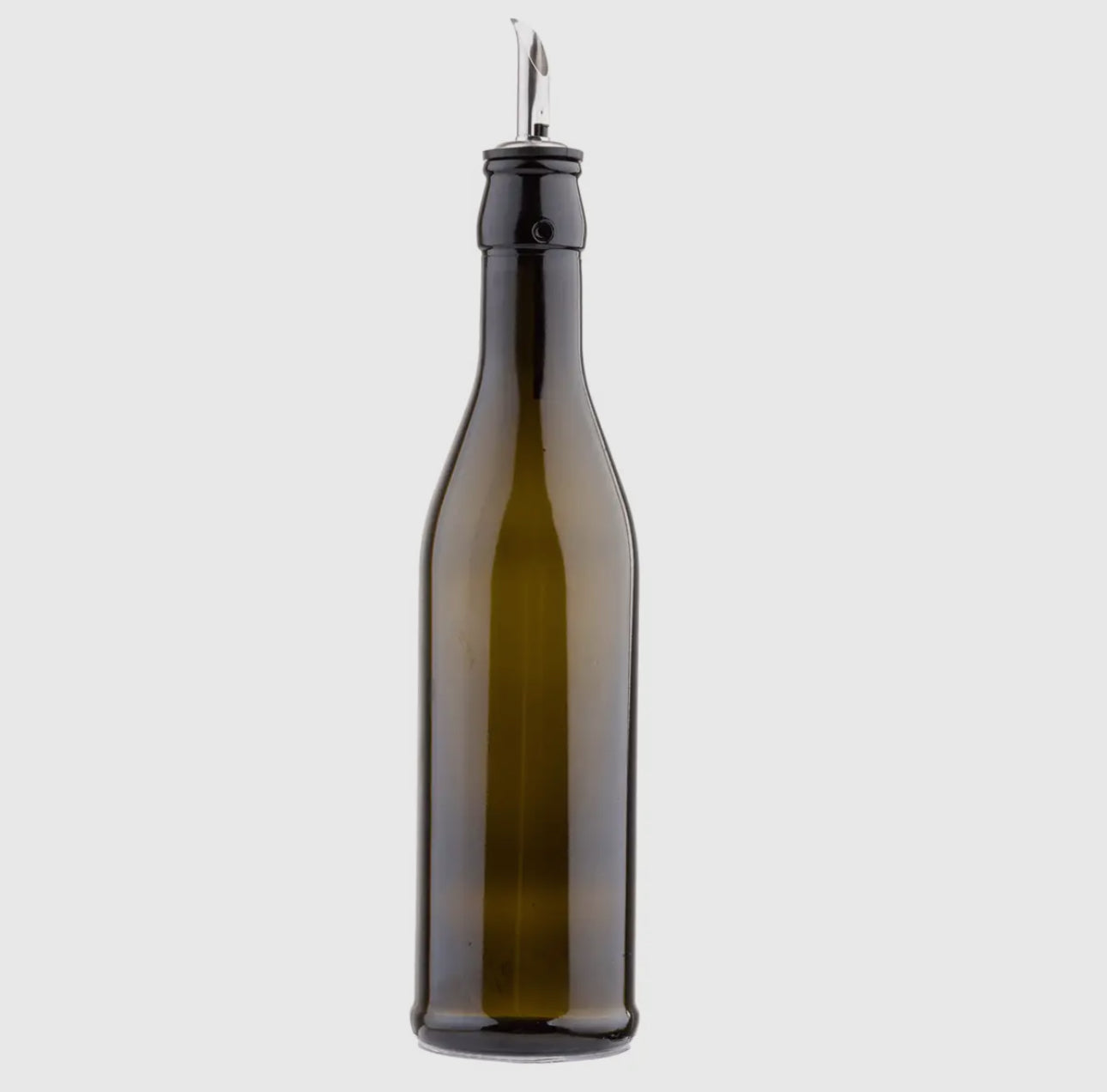 17 oz Dark Green Glass Bottle with Pourer