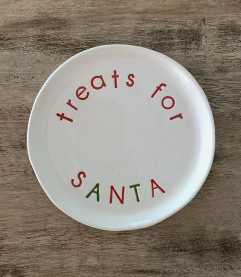 Mommy & Me Class: Santa Cookie Plate