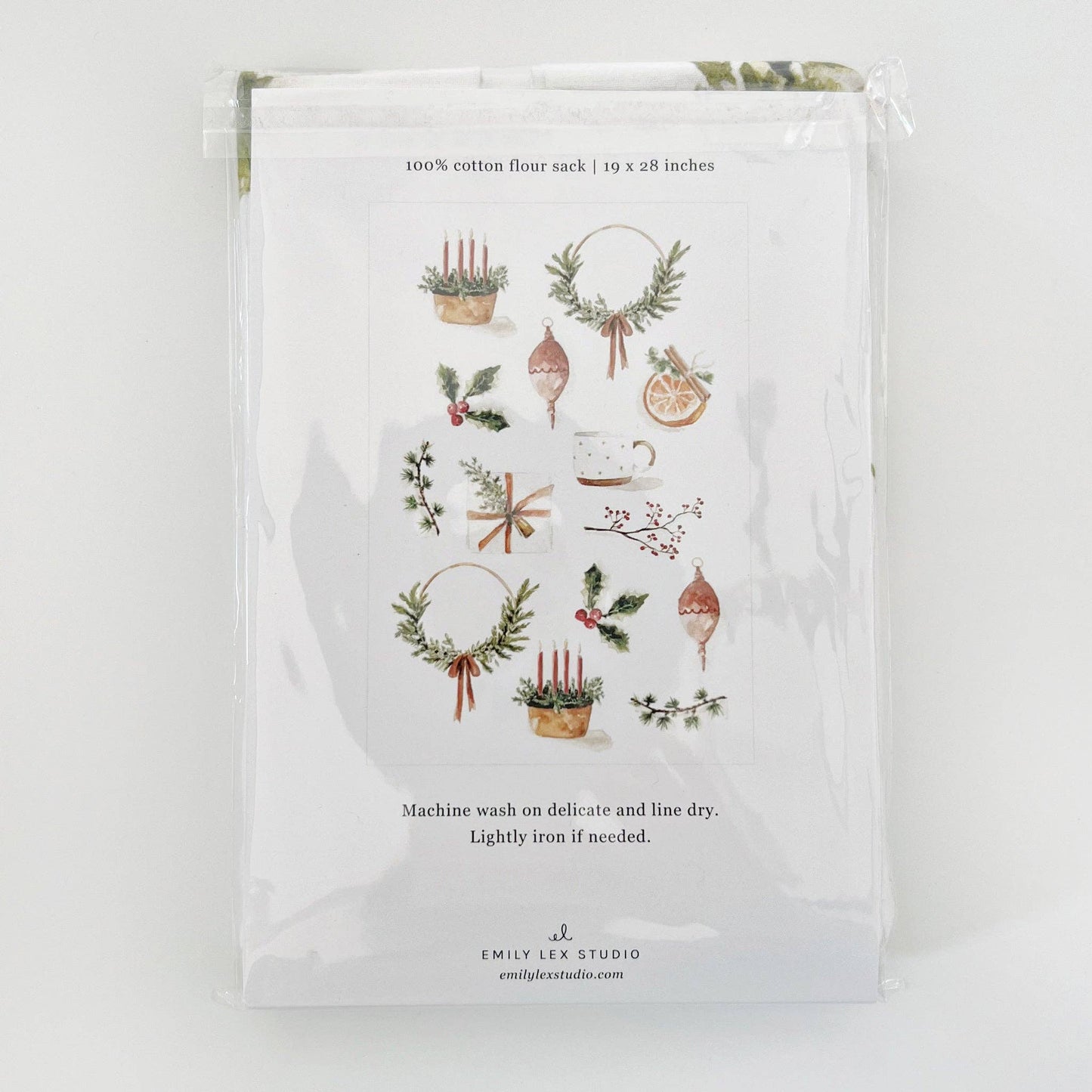 Yuletide tea towel