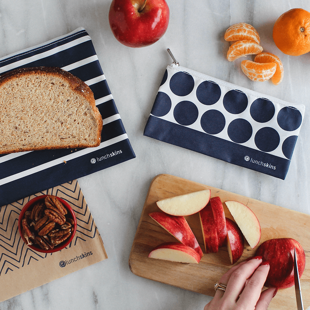 Reusable Zippered Sandwich Bag + Snack Bag 2-Pack Bundle Str