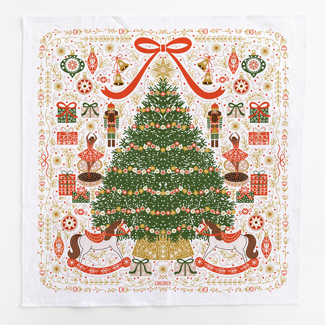 Christmas Tree Tea Towel