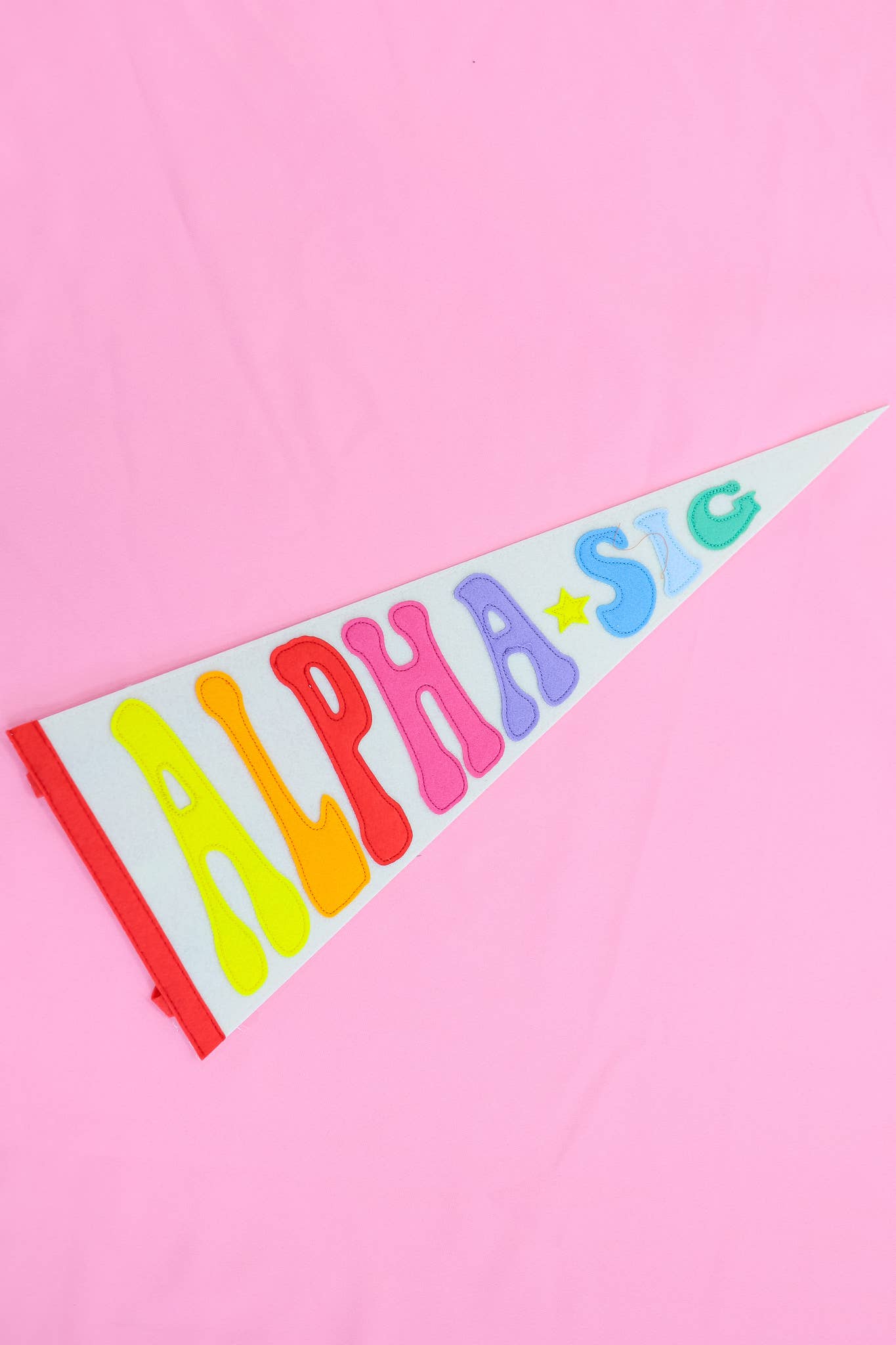 Sorority Rainbow Pennant Flag