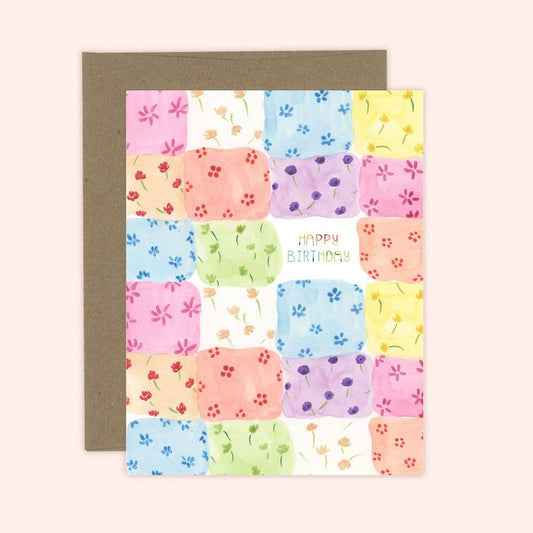 Patchwork Birthday Card | Children's Card