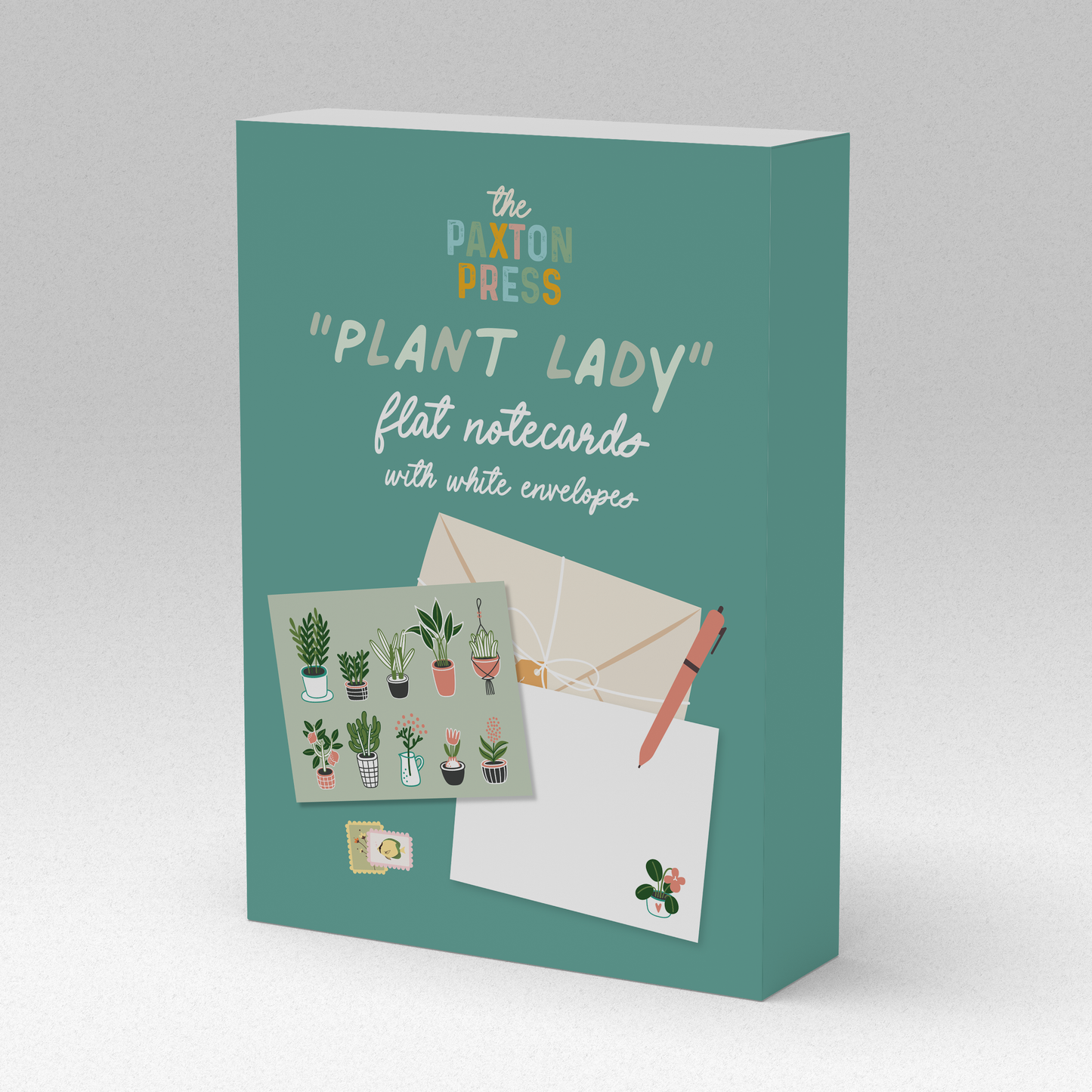 Plant Lady Stationery Set of 12 Notecards & Envelopes