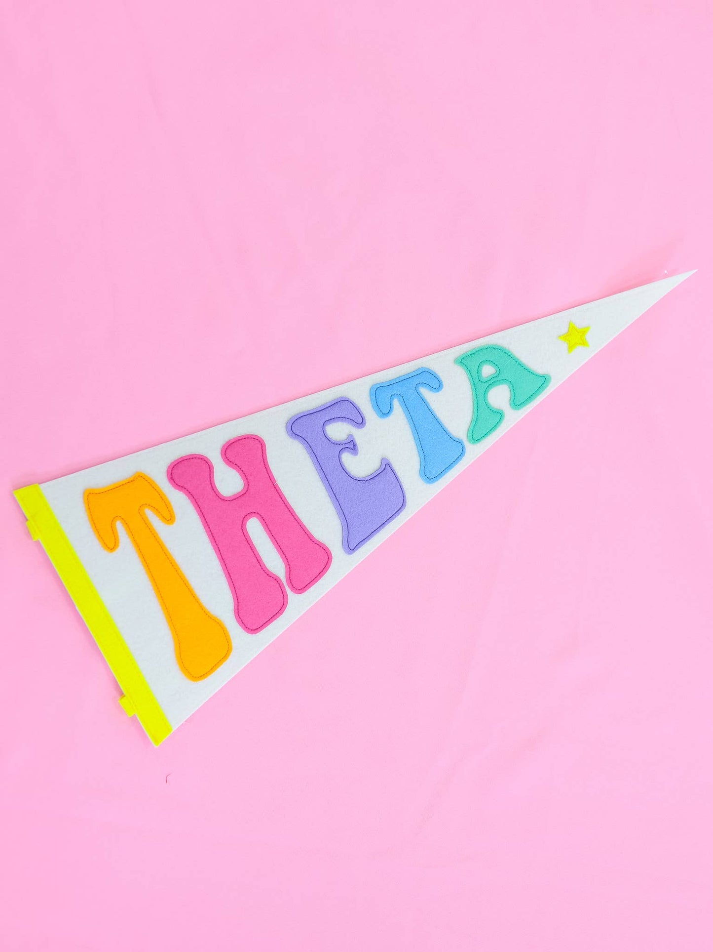 Sorority Rainbow Pennant Flag