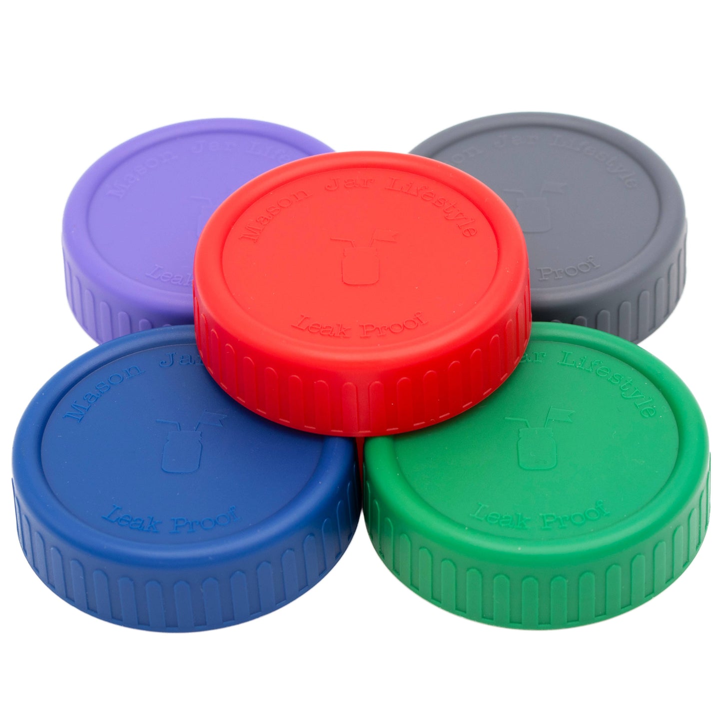 MJL Leak Proof Plastic Storage Lids for Mason Jars