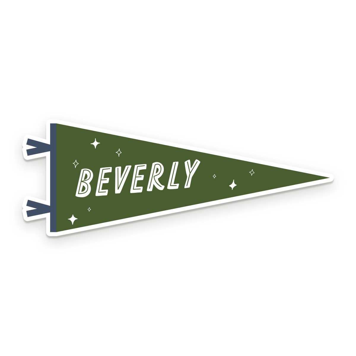 Custom City Pennant Sticker