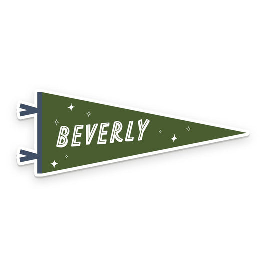 Custom City Pennant Sticker