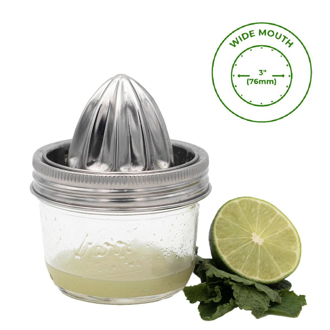 Stainless Steel Juicing Lid for Wide Mouth Mason Jars