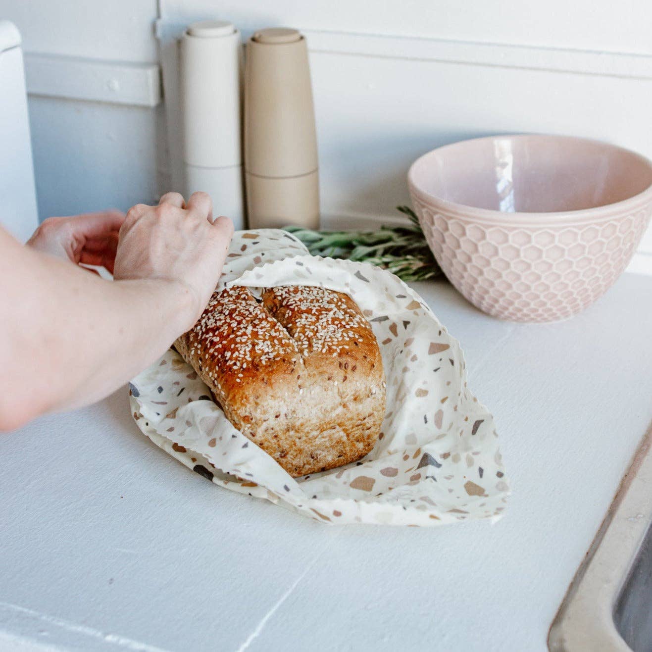 Beeswax Food Wraps: Terrazzo Extra Large