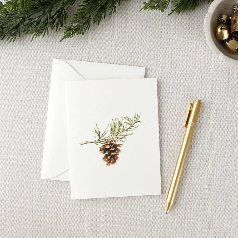 Evergreen notecard set