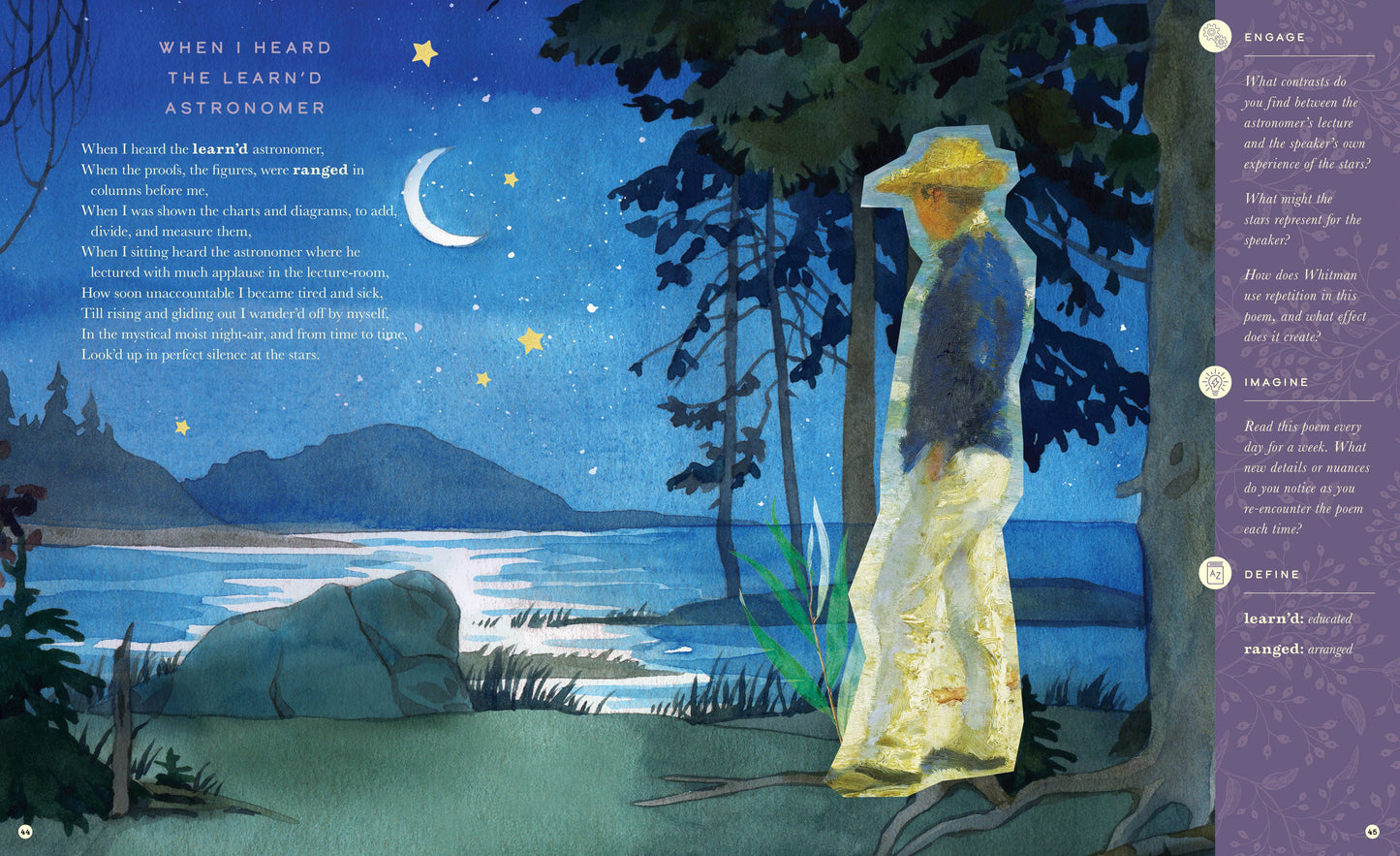 The Illustrated Walt Whitman (Children's Book of Poetry)