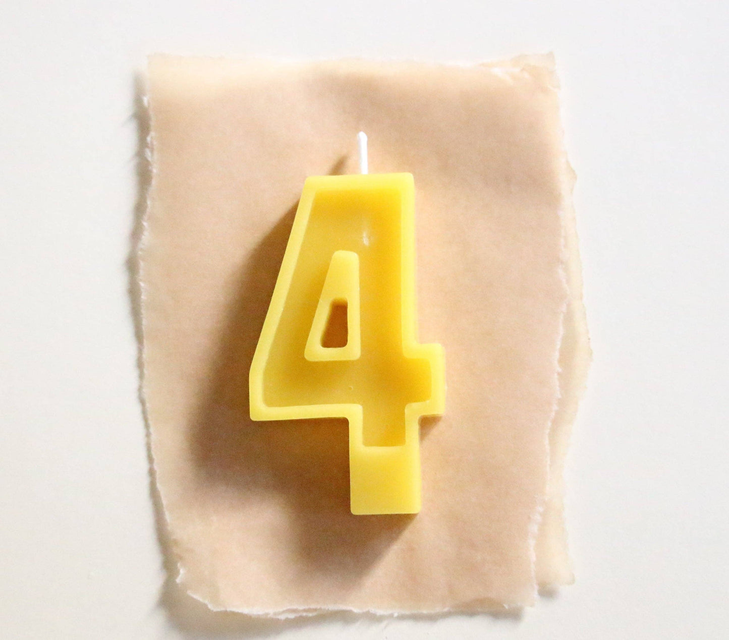 Beeswax Number Candles