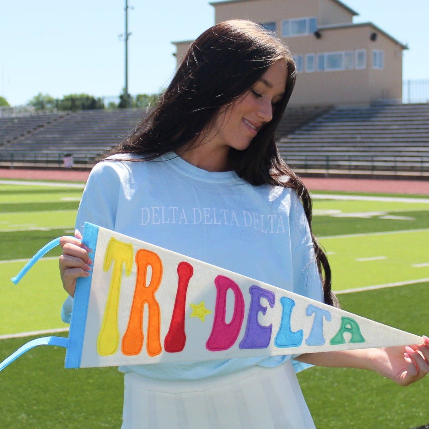 Sorority Rainbow Pennant Flag